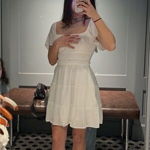 Elegant White Dress from Hollister